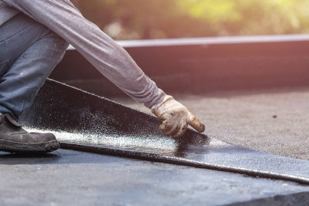 Professional Waterproofing technician working in Colton, OH